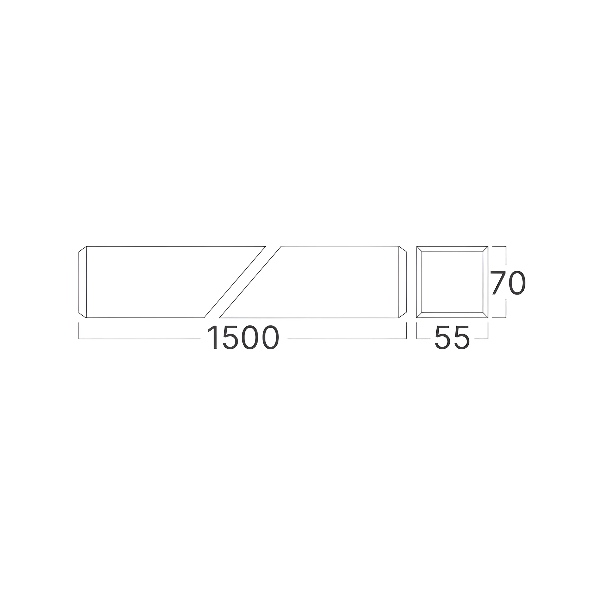 LED LINEARNA SVETILJKA 1.5M 45W CRNI CCT IP20