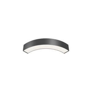 LED LINEARNA SVETILJKA CETVRT KRUGA 18W CRNI CCT IP20