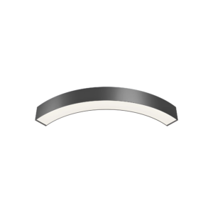 LED LINEARNA SVETILJKA CETVRT KRUGA 24W CRNI CCT IP20