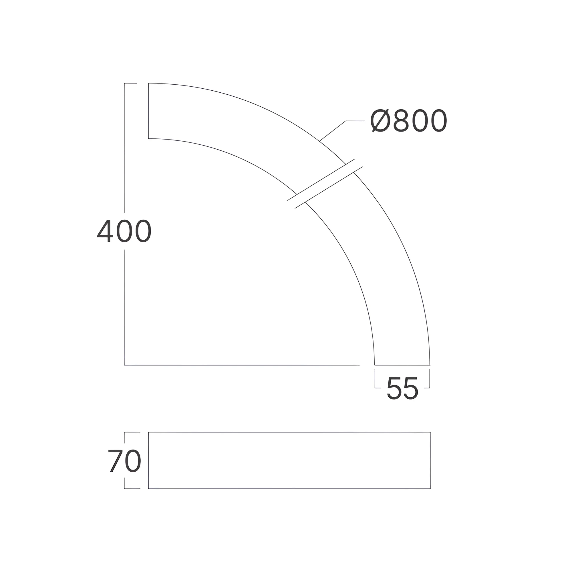 LED LINEARNA SVETILJKA CETVRT KRUGA 24W CRNI CCT IP20 LED LINEARNA SVETILJKA CETVRT KRUGA 24W CRNI CCT IP20