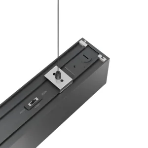 LED LINEARNA SVETILJKA CETVRT KRUGA 30W CRNI CCT IP20