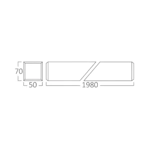 LED LINEARNA SVETILJKA 2M 60W BELI 6500K