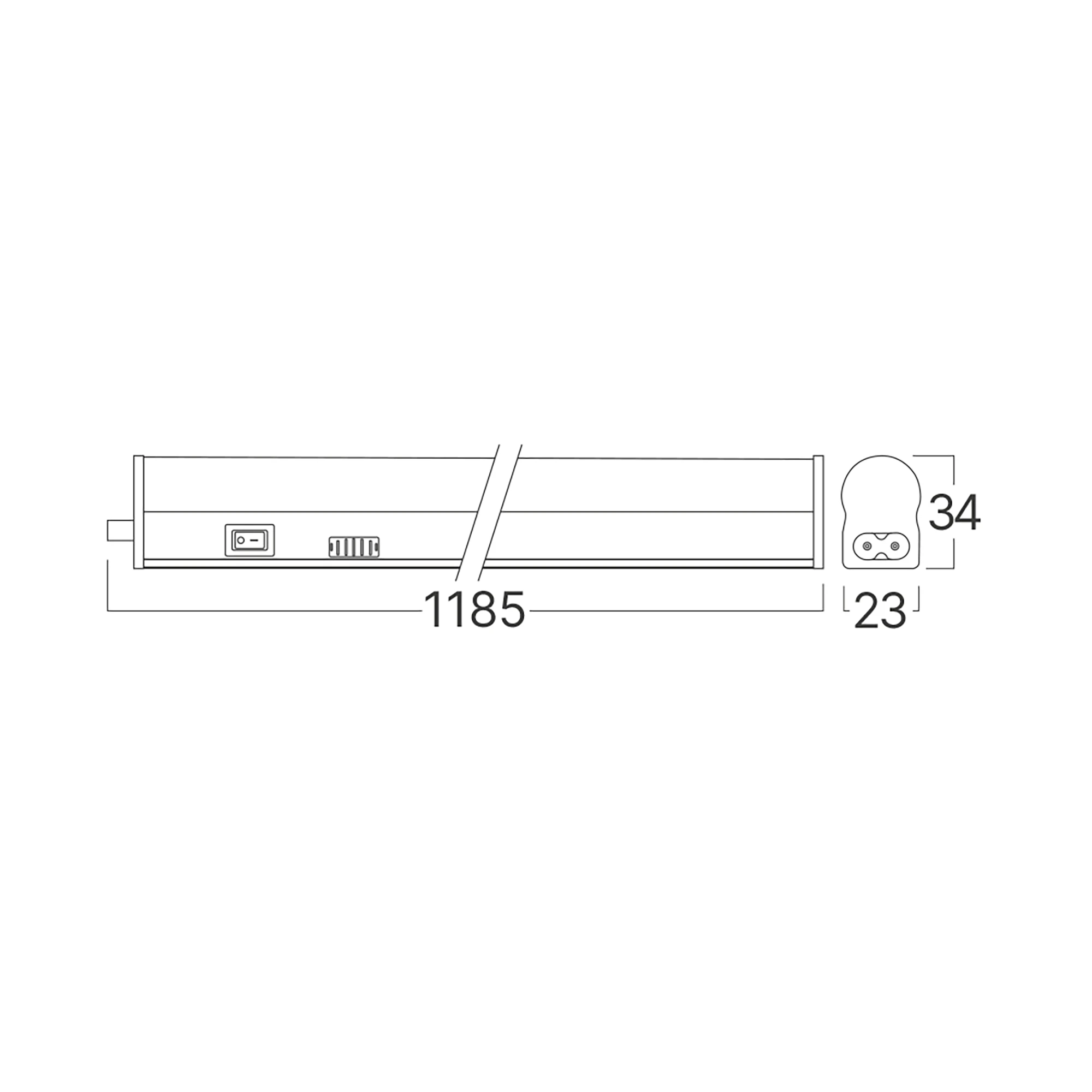 LED LINIJSKA SVETILJKA OKRUGLA 16W BELI CCT LED LINIJSKA SVETILJKA OKRUGLA 16W BELI CCT