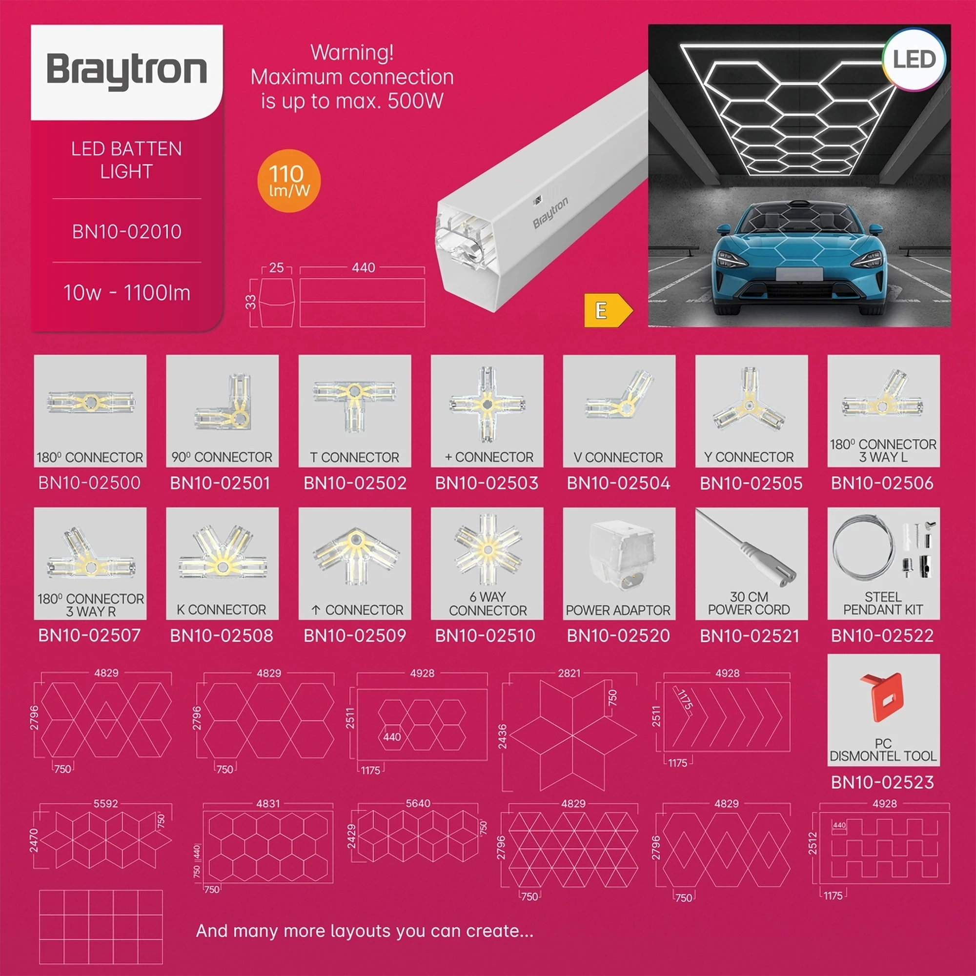 LED LINIJSKA SVETILJKA 750MM 10W BELI 4000K LED LINIJSKA SVETILJKA 750MM 10W BELI 4000K