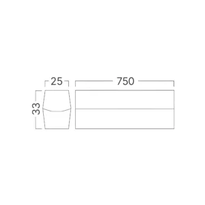 LED LINIJSKA SVETILJKA 750MM 10W BELI 6500K