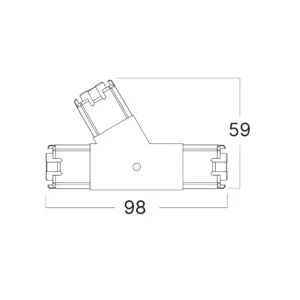 HEGZA KONEKTOR 180° 3-RIGHT