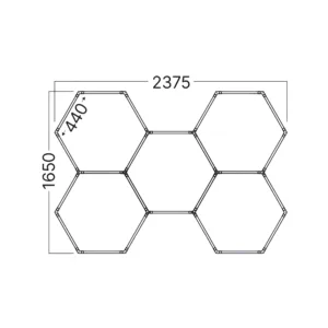 LED LINIJSKA SVETILJKA MREZA 160W BELI 6500K