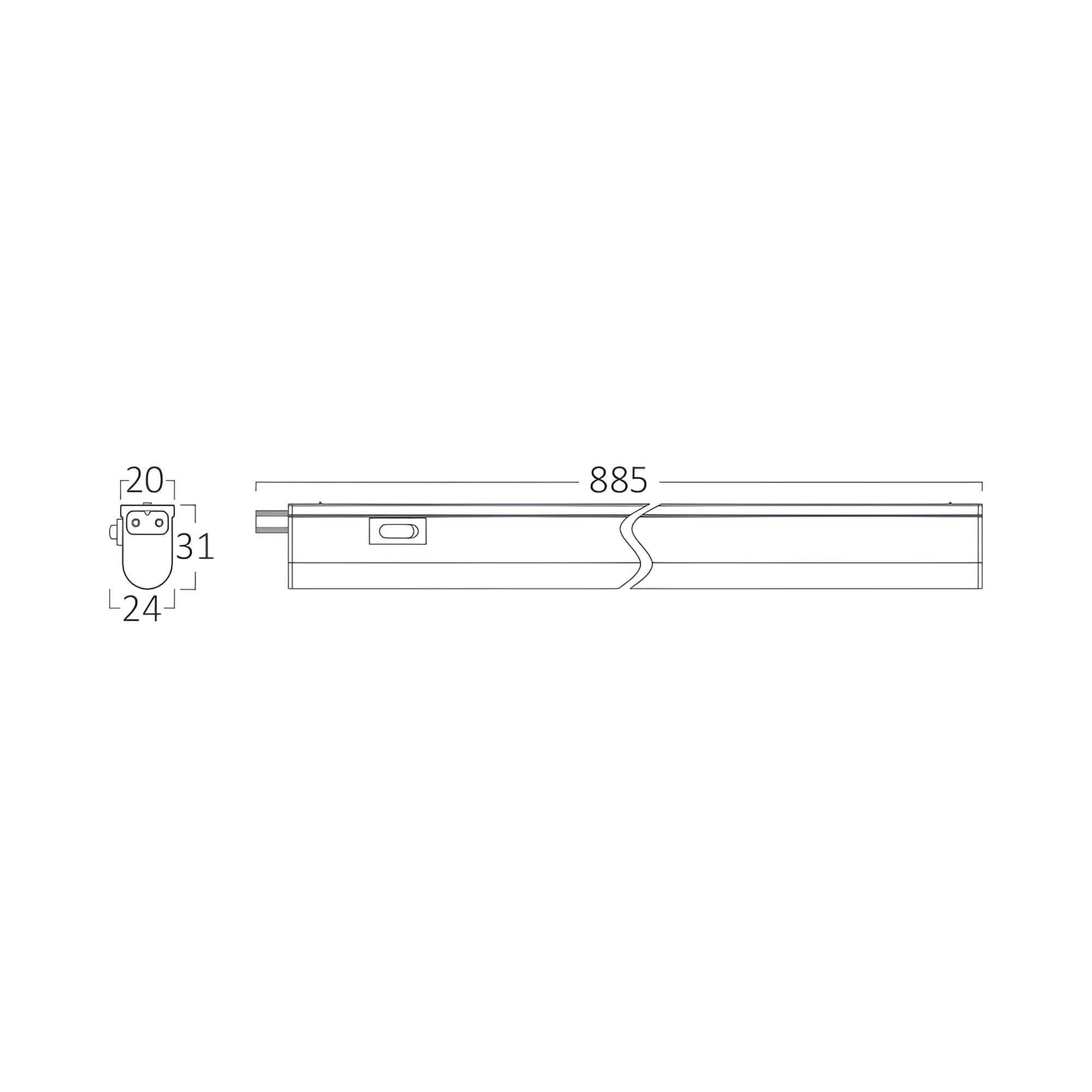 LED LINIJSKA SVETILJKA OKRUGLA 11W BELA 4000K LED LINIJSKA SVETILJKA OKRUGLA 11W BELA 4000K