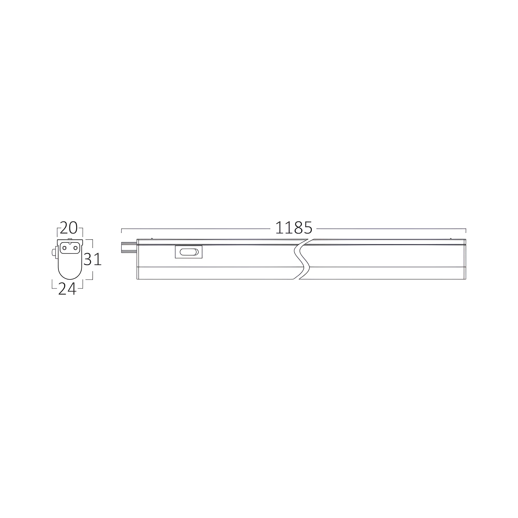 LED LINIJSKA SVETILJKA OKRUGLA 14W BELA 6500K LED LINIJSKA SVETILJKA OKRUGLA 14W BELA 6500K