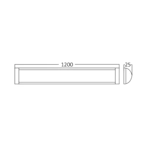 LED LINIJSKA SVETILJKA 1.2M 36W 3000K