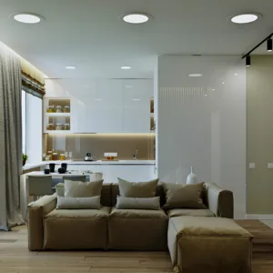 LED PANEL UGRADNI OKRUGLI 4" 6W BELI 4000K