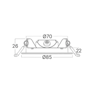 LED PANEL UGRADNI OKRUGLI 3" 4W BELI CCT