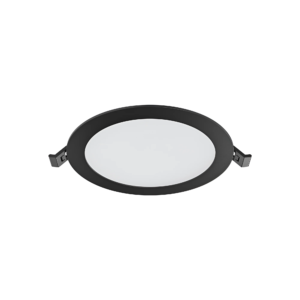 LED PANEL UGRADNI OKRUGLI 8" 12W CRNI CCT