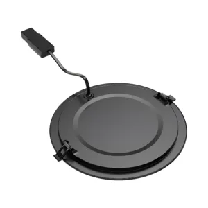 LED PANEL UGRADNI OKRUGLI 8" 18W CRNI CCT