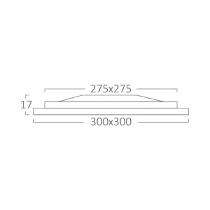 LED PANEL UGRADNI KVADRATNI 10" 24W BELI 3000K