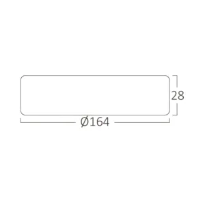 LED PANEL NADGRADNI OKRUGLI 12W BELI 3000K