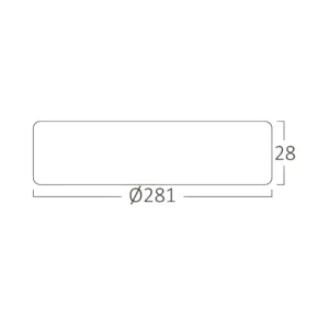 LED PANEL NADGRADNI OKRUGLI 24W BELI 3000K