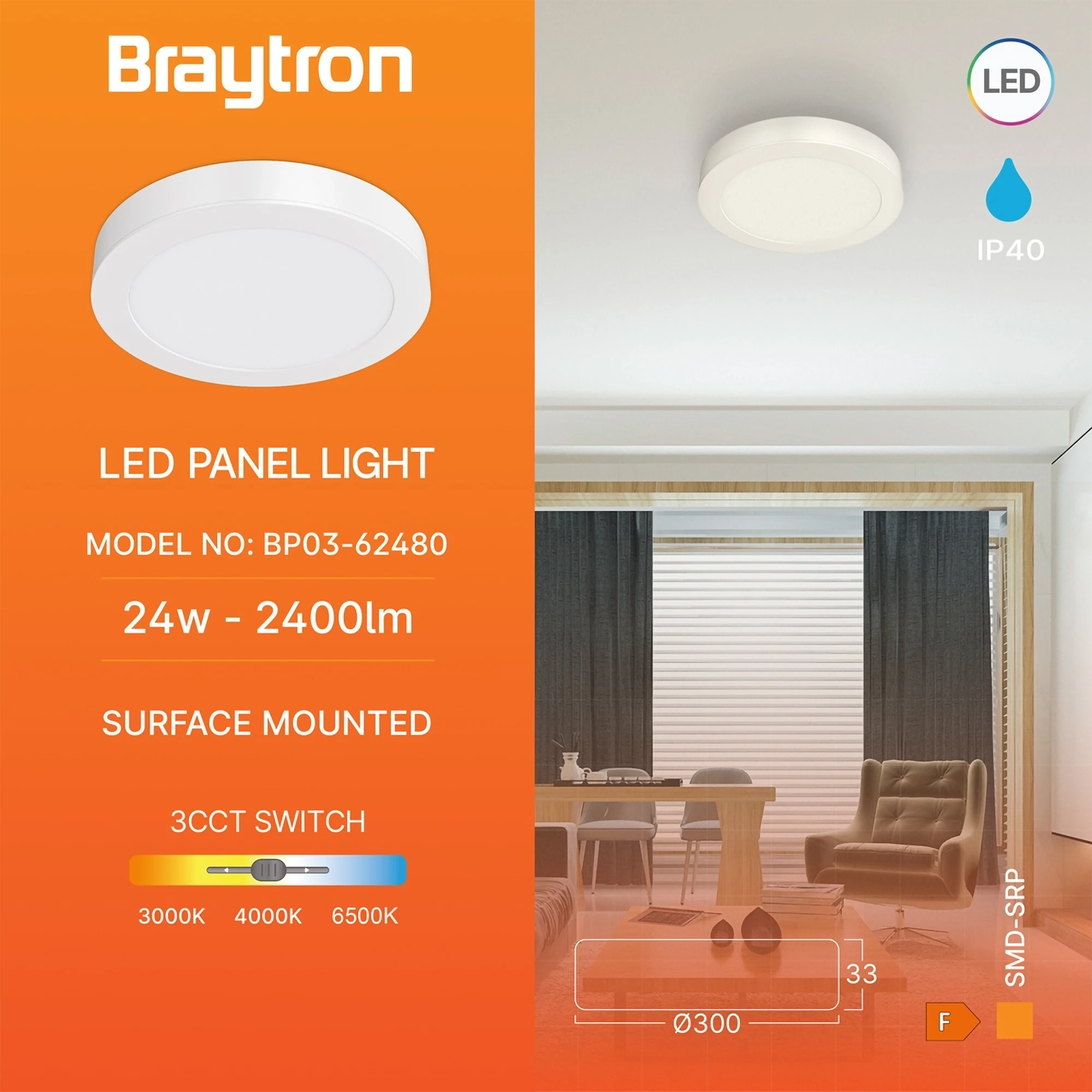 LED PANEL NADGRADNI OKRUGLI 24W BELI CCT LED PANEL NADGRADNI OKRUGLI 24W BELI CCT