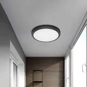 LED PANEL NADGRADNI OKRUGLI 20W CRNI CCT