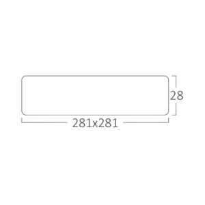 LED PANEL NADGRADNI KVADRATNI 24W BELI 6500K
