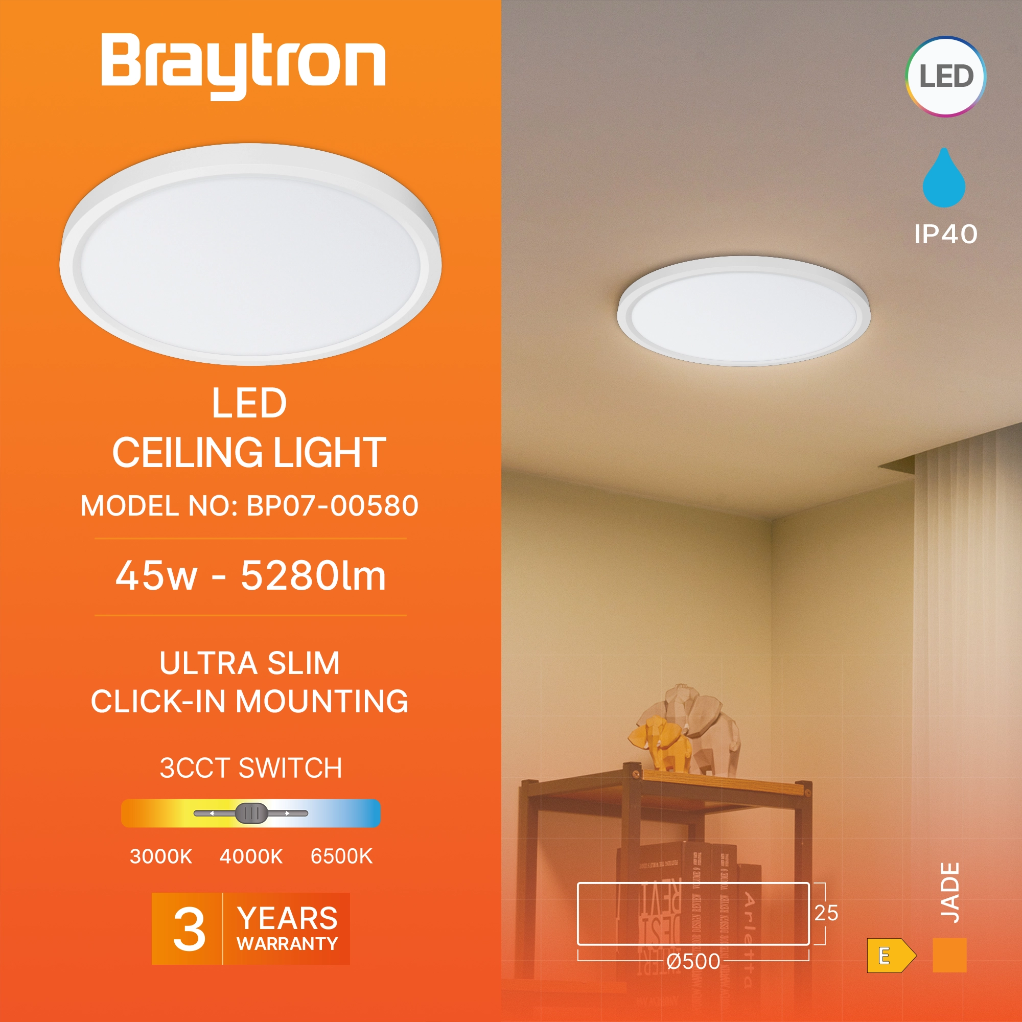 LED PLAFONJERA OKRUGLI 45W BELI CCT LED PLAFONJERA OKRUGLI 45W BELI CCT