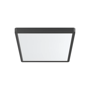 LED PLAFONJERA KVADRATNI 26W CRNI CCT