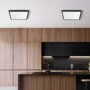LED PLAFONJERA KVADRATNI 36W CRNI CCT