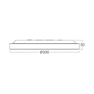 LED PLAFONJERA OKRUGLI 25W BELI