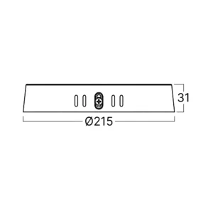 LED PANEL NADGRADNI OKRUGLI 8" 18W BELI 4000K
