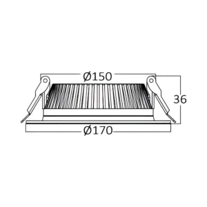LED DOWNLIGHT 18W BELI 6500K