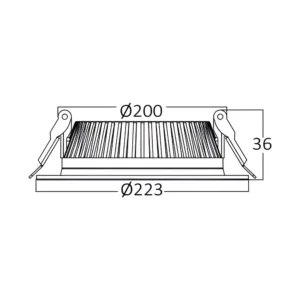 LED DOWNLIGHT 32W BELI 6500K