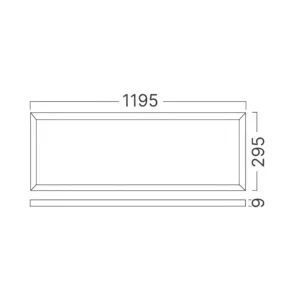 LED PANEL UGRADNI 295X1195 40W BELI CCT