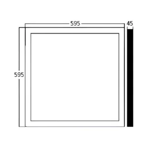 LED PANEL NADGRADNI 595X595 50W BELI 4000K