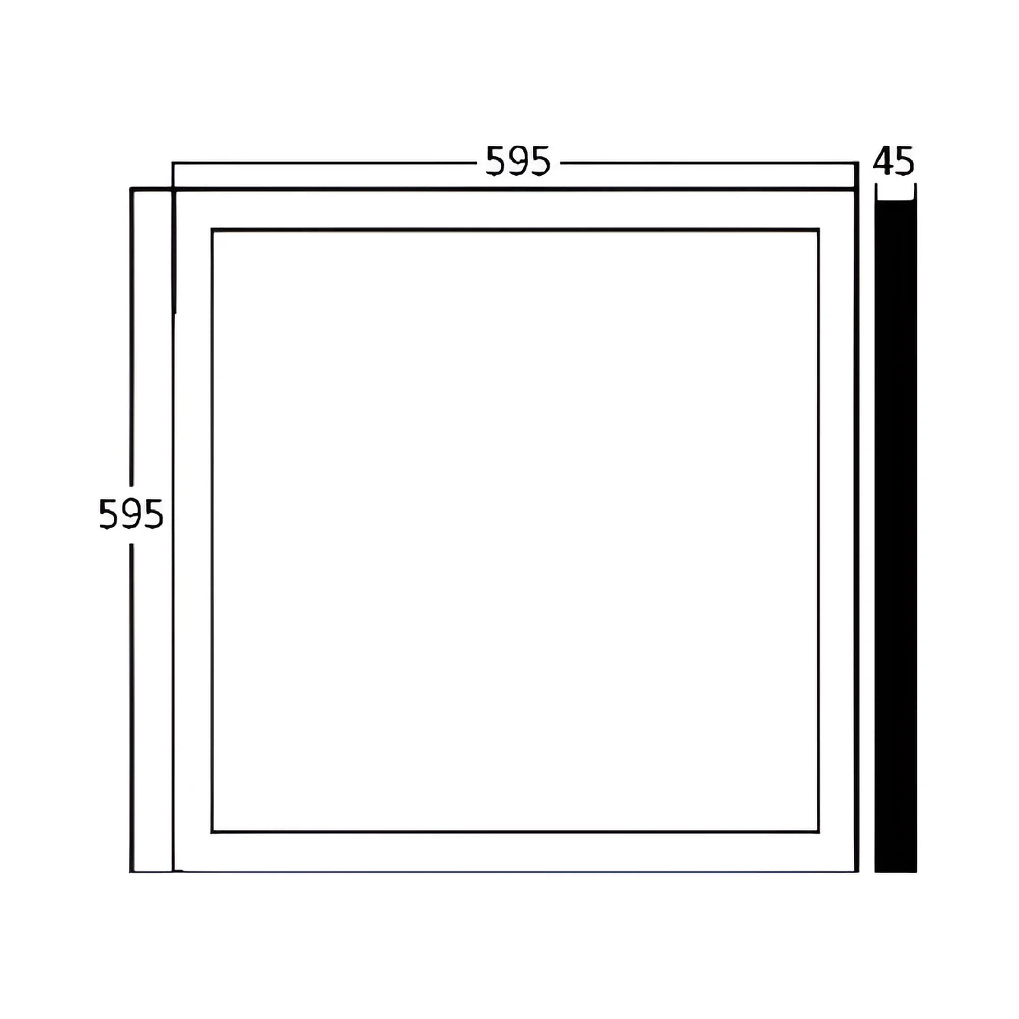 LED PANEL NADGRADNI 595X595 50W BELI 6500K LED PANEL NADGRADNI 595X595 50W BELI 6500K