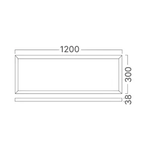 LED PANEL NADGRADNI 300X1200 50W BELI CCT