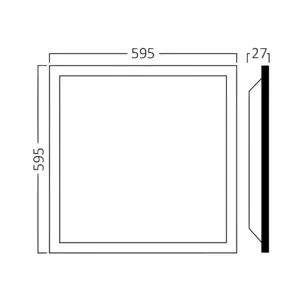 LED PANEL UGRADNI 595X595 50W BELI 6500K