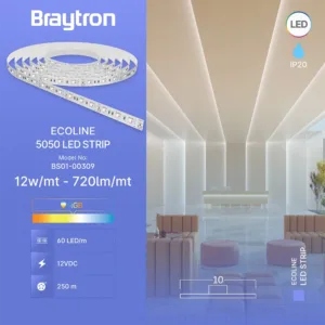 LED TRAKA 12W 60LED 5050 RGB 12V IP20 5m