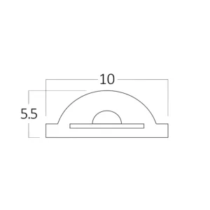 LED COB TRAKA 220V 12W 360LED 6500K IP65 50m