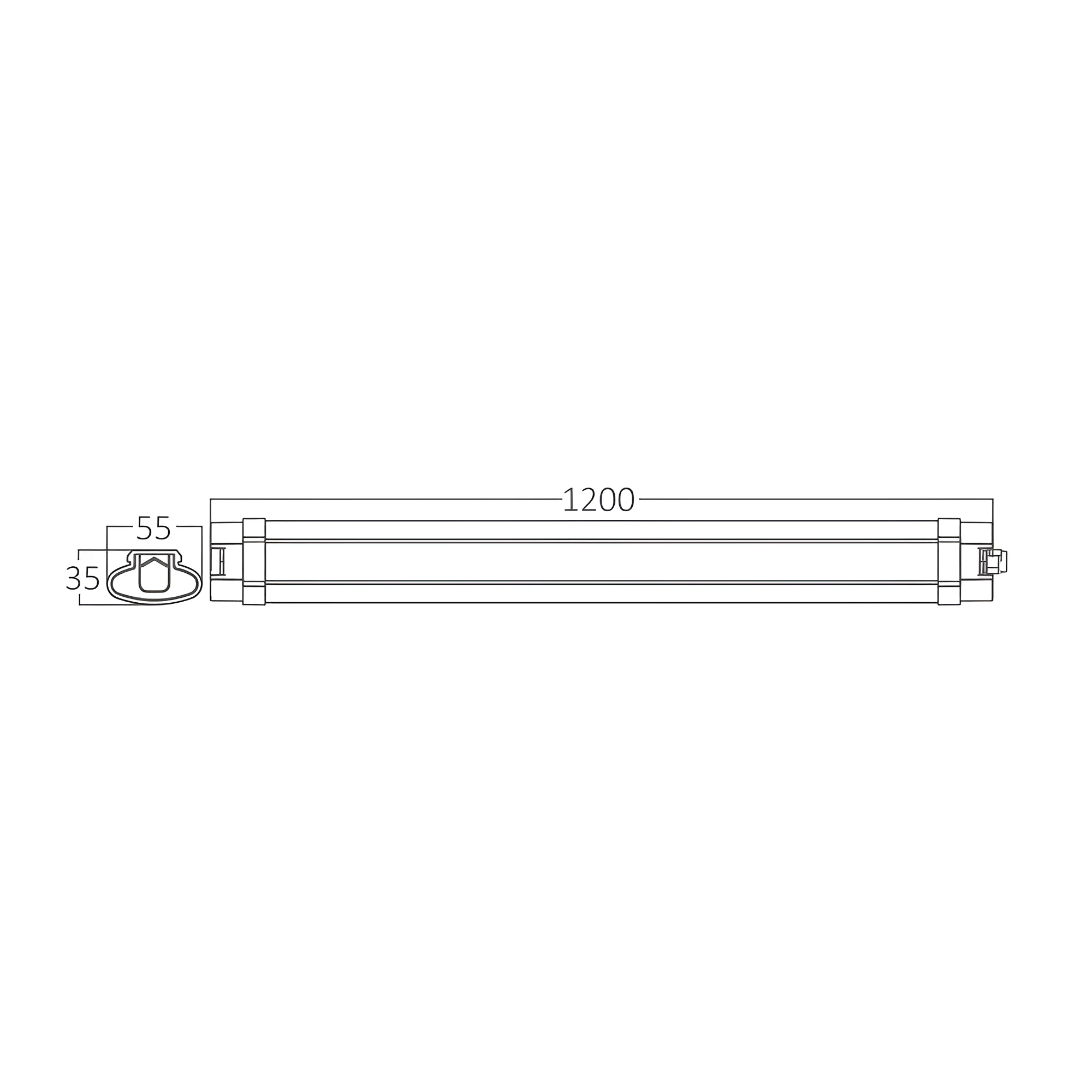 LED VODOOTPORNA SVETILJKA 36W 3000K IP65 LED VODOOTPORNA SVETILJKA 36W 3000K IP65