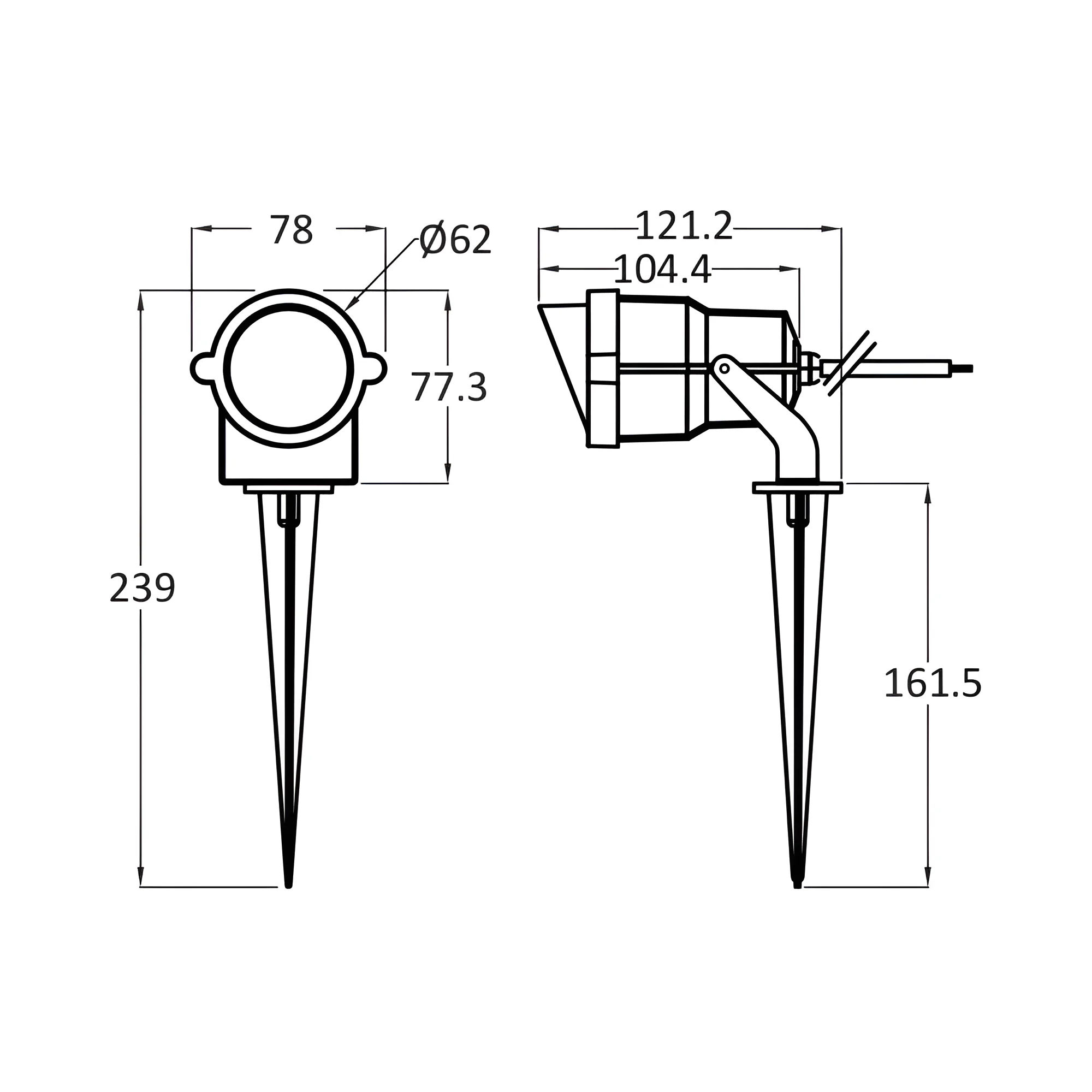 LED UBODNA SVETILJKA 9W SIVA 6500K IP65 LED UBODNA SVETILJKA 9W SIVA 6500K IP65