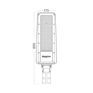 LED ULICNA SVETILJKA 100W SIVA 6500K IP66