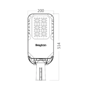 LED ULICNA SVETILJKA 56.5W SIVA 4000K IP66