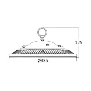 LED INDUSTRIJSKO ZVONO 200W SIVI 4000K IP65