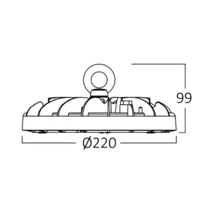 LED INDUSTRIJSKO ZVONO 100W SIVI 6500K IP65