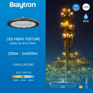 LED INDUSTRIJSKO ZVONO 200W CRNI CCT IP65
