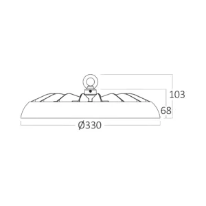 LED INDUSTRIJSKO ZVONO 200W CRNI CCT IP65