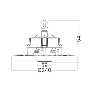 LED INDUSTRIJSKO ZVONO 100W CRNI CCT IP65