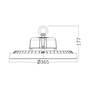LED INDUSTRIJSKO ZVONO 200W CRNI CCT IP65