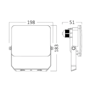 LED REFLEKTOR 50W BELI CCT IP65