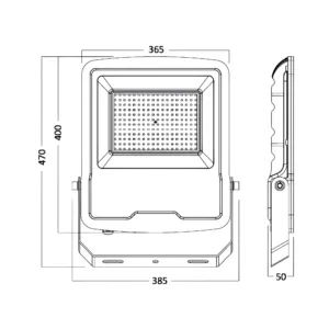 LED REFLEKTOR 200W SIVI 3000K IP65